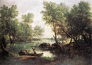 GAINSBOROUGH, Thomas River Landscape dg oil painting on canvas